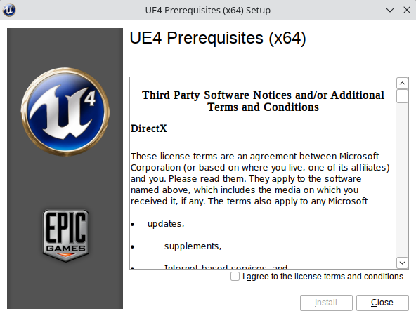 instalador UE4PrereqSetup